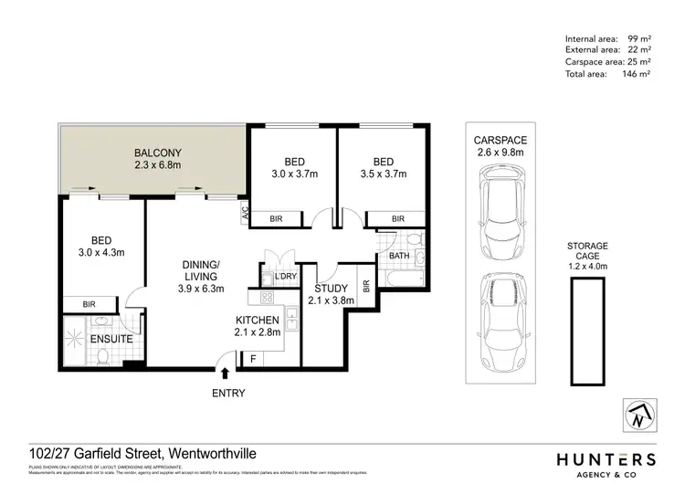 Floorplan of Homely apartment listing, 102/27 Garfield Street, Wentworthville NSW 2145