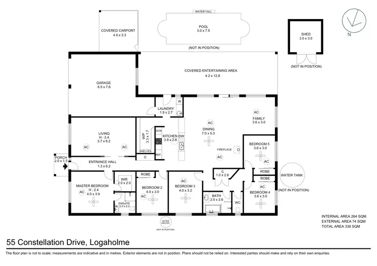 Floorplan of Homely house listing, 55 Constellation Drive, Loganholme QLD 4129