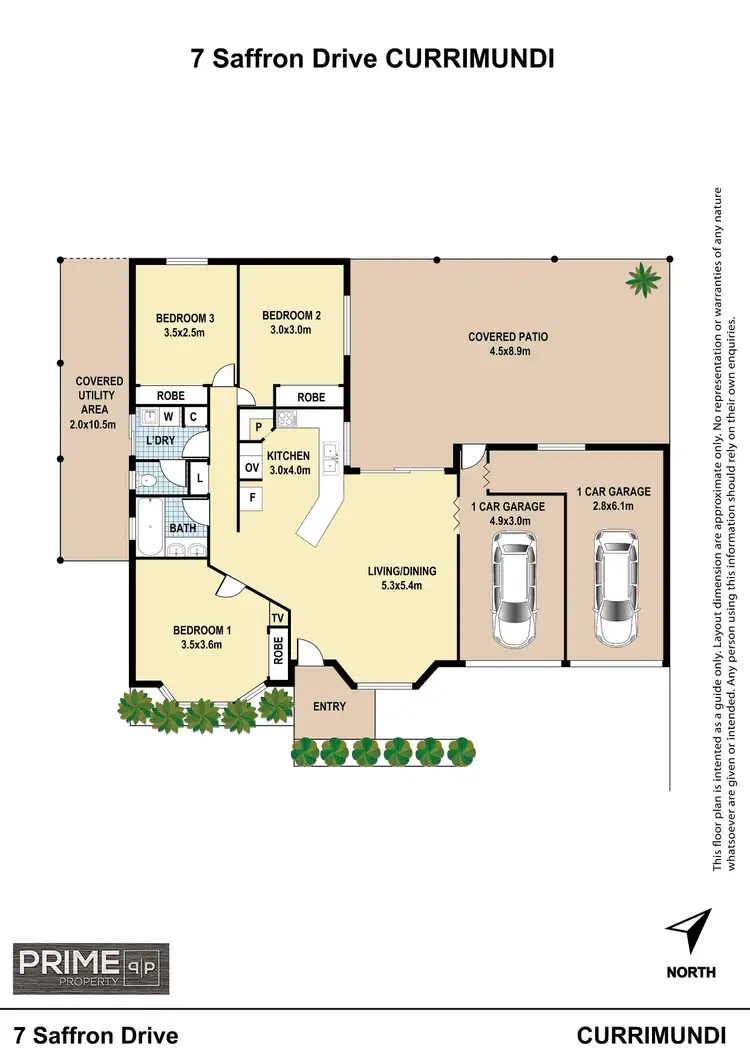 Floorplan of Homely house listing, 7 Saffron Drive, Currimundi QLD 4551