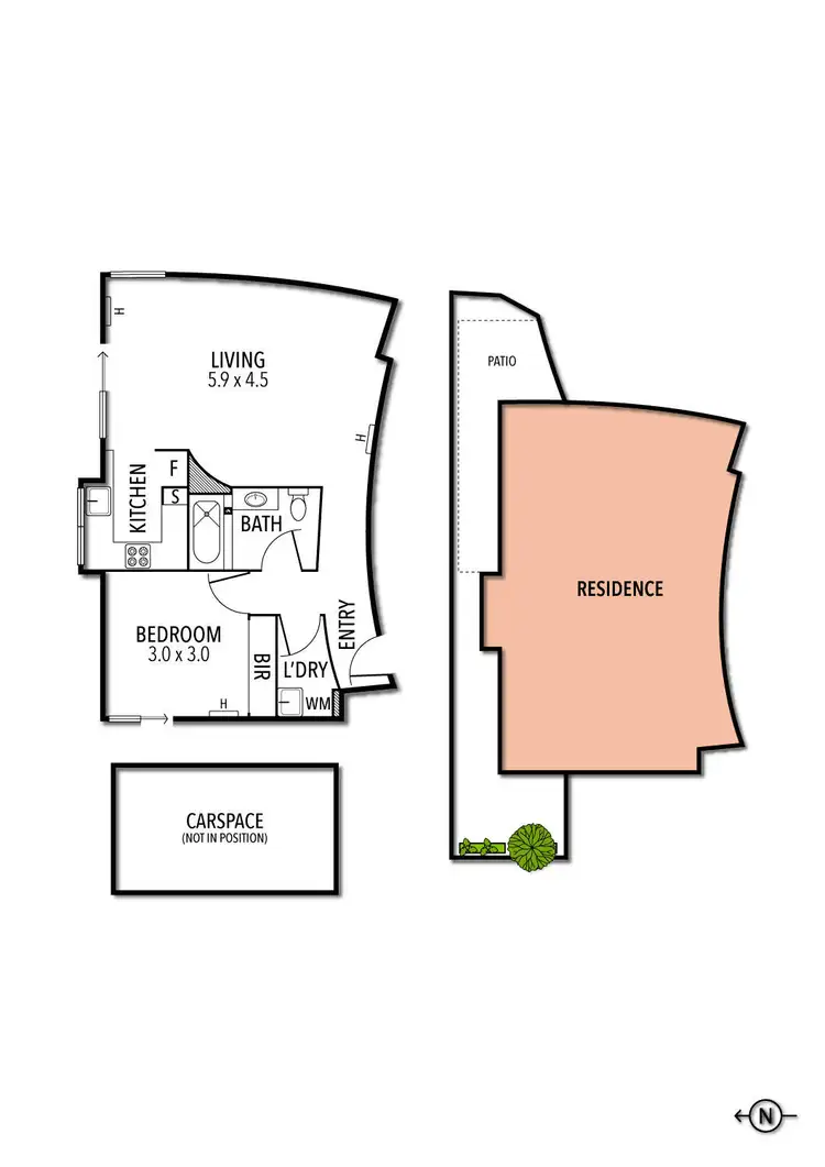 Floorplan of Homely apartment listing, 8/355 Rathdowne Street, Carlton VIC 3053