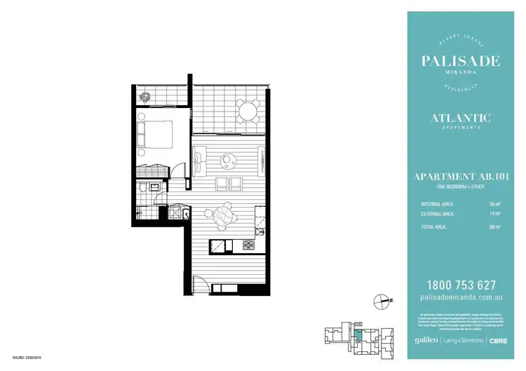 Floorplan of Homely apartment listing, AB101/6 University Road, Miranda NSW 2228
