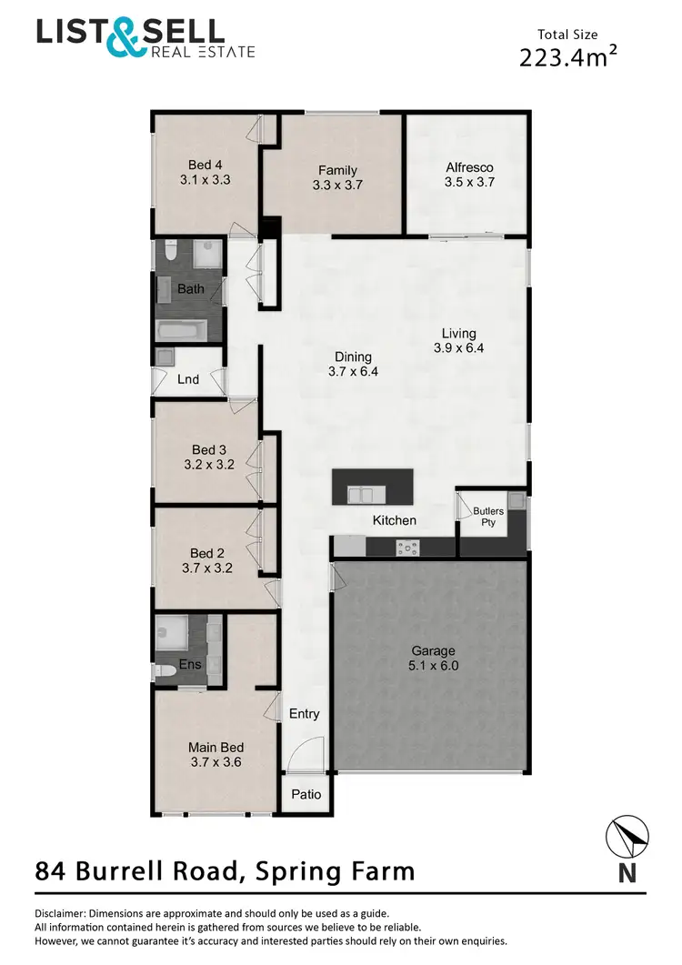Floorplan of Homely house listing, 84 Burrell Road, Spring Farm NSW 2570