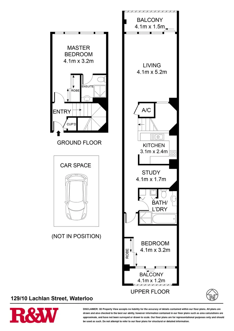Floorplan of Homely apartment listing, 129/10 Lachlan Street, Waterloo NSW 2017