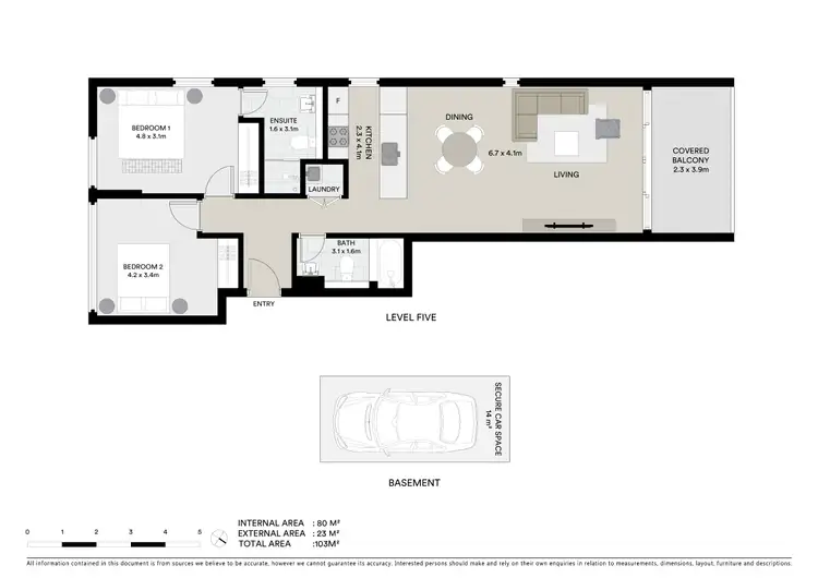 Floorplan of Homely apartment listing, 501/5 Meriton Street, Gladesville NSW 2111