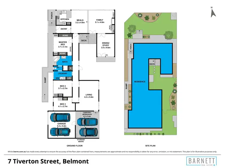 Floorplan of Homely house listing, 7 Tiverton Street, Belmont VIC 3216