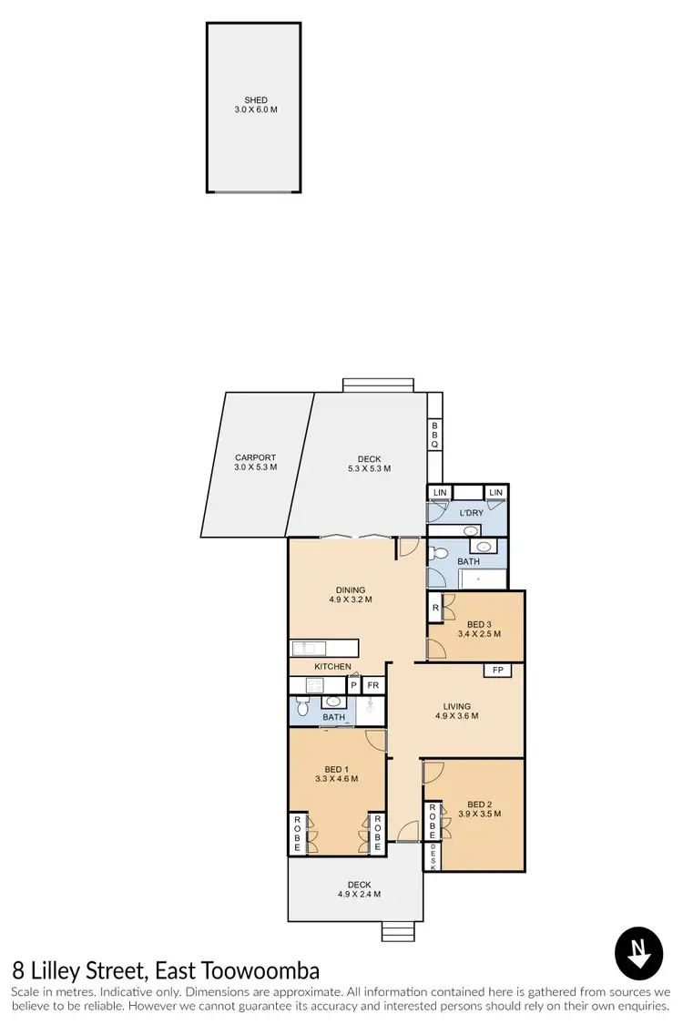 Floorplan of Homely house listing, 8 Lilley Street, East Toowoomba QLD 4350