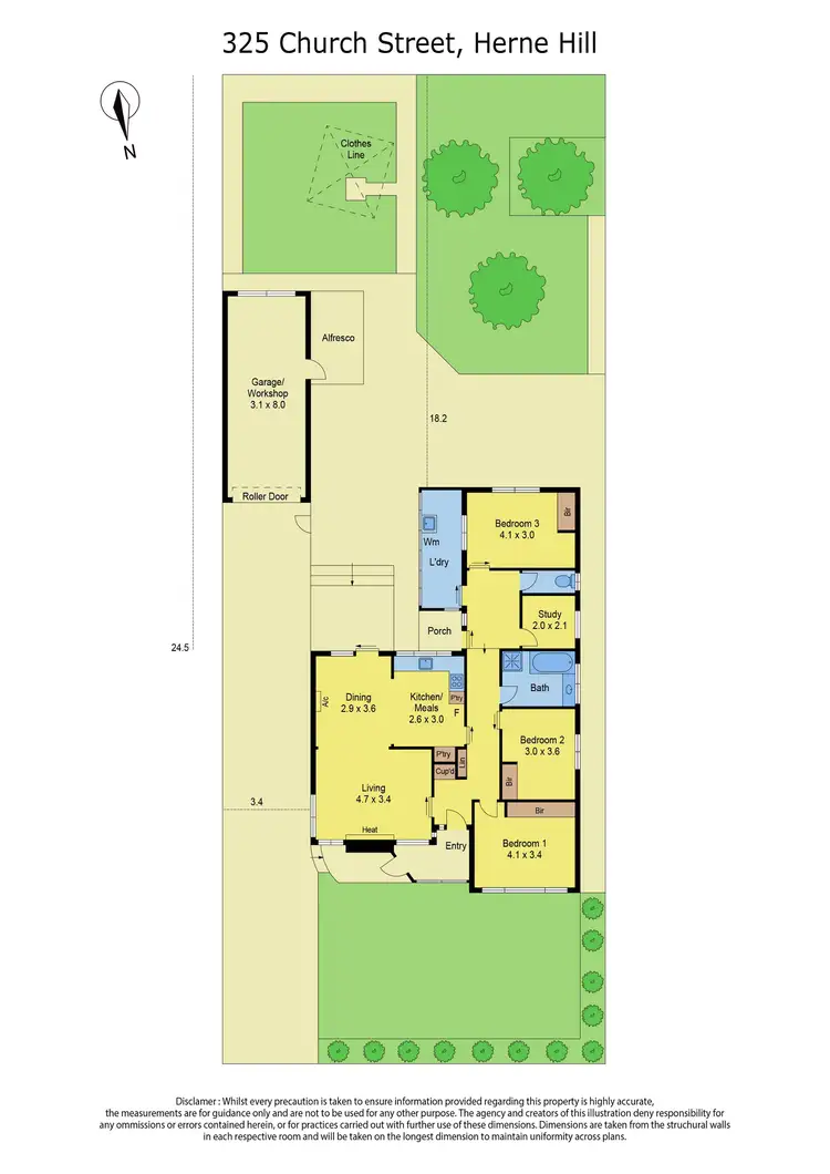 Floorplan of Homely house listing, 325 Church Street, Herne Hill VIC 3218