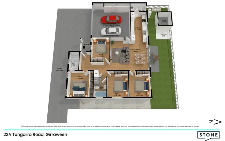 Floorplan of Homely house listing, 22A Tungarra Road, Girraween NSW 2145
