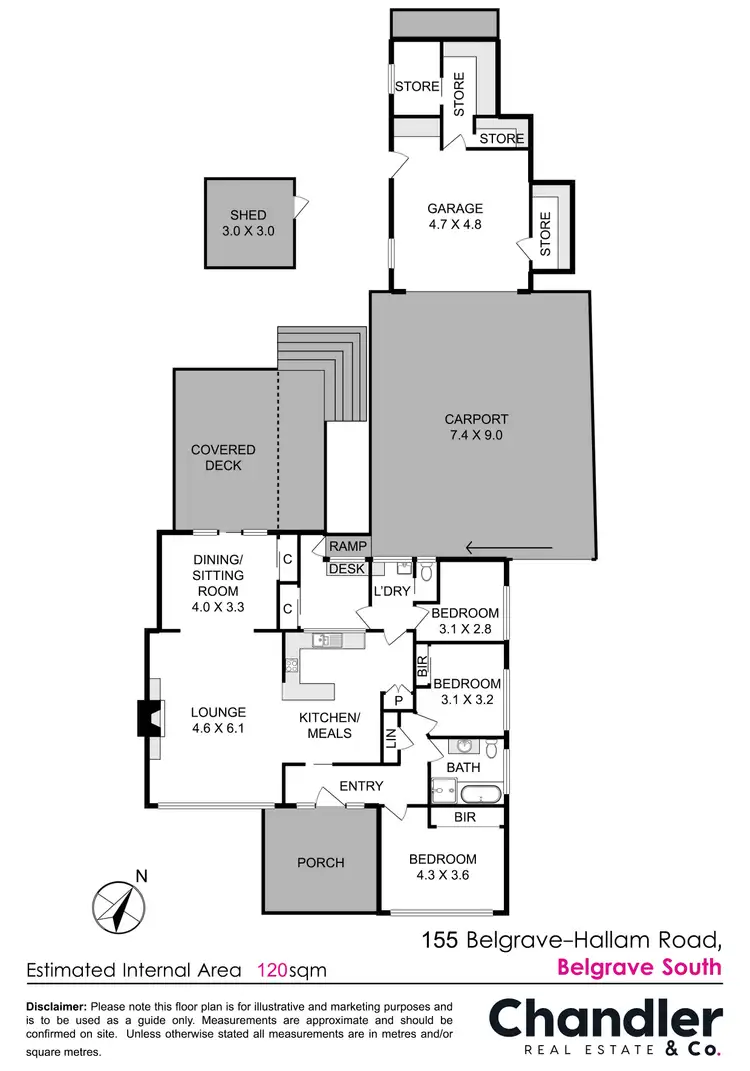 Floorplan of Homely house listing, 155 Belgrave Hallam Road, Belgrave South VIC 3160