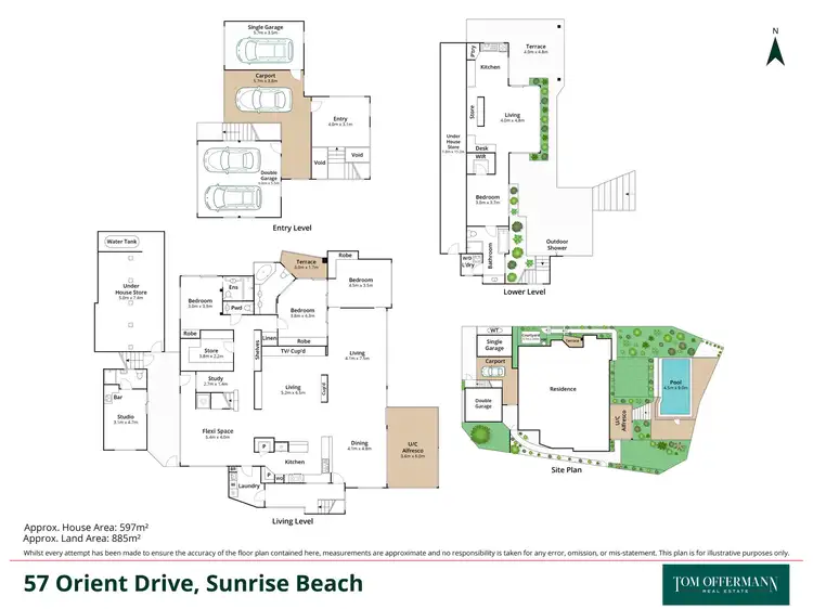 Floorplan of Homely house listing, 57 Orient Drive, Sunrise Beach QLD 4567