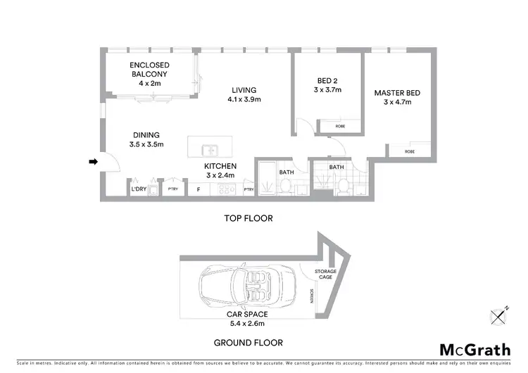 Floorplan of Homely unit listing, 1413/17 Chisholm Street, Wolli Creek NSW 2205