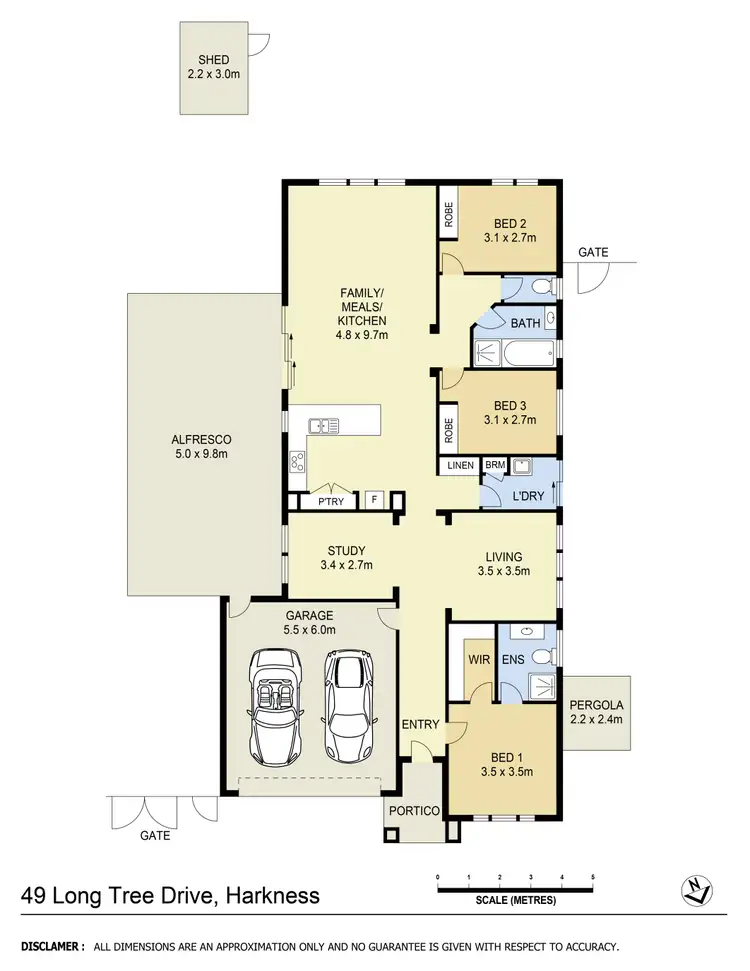 Floorplan of Homely house listing, 49 Long Tree Drive, Harkness VIC 3337