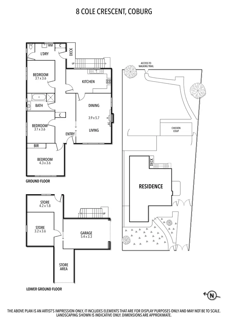 Floorplan of Homely house listing, 8 Cole Crescent, Coburg VIC 3058