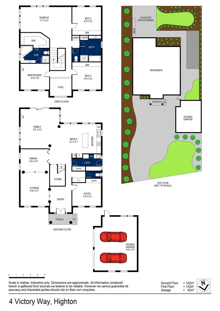 Floorplan of Homely house listing, 4 Victory Way, Highton VIC 3216