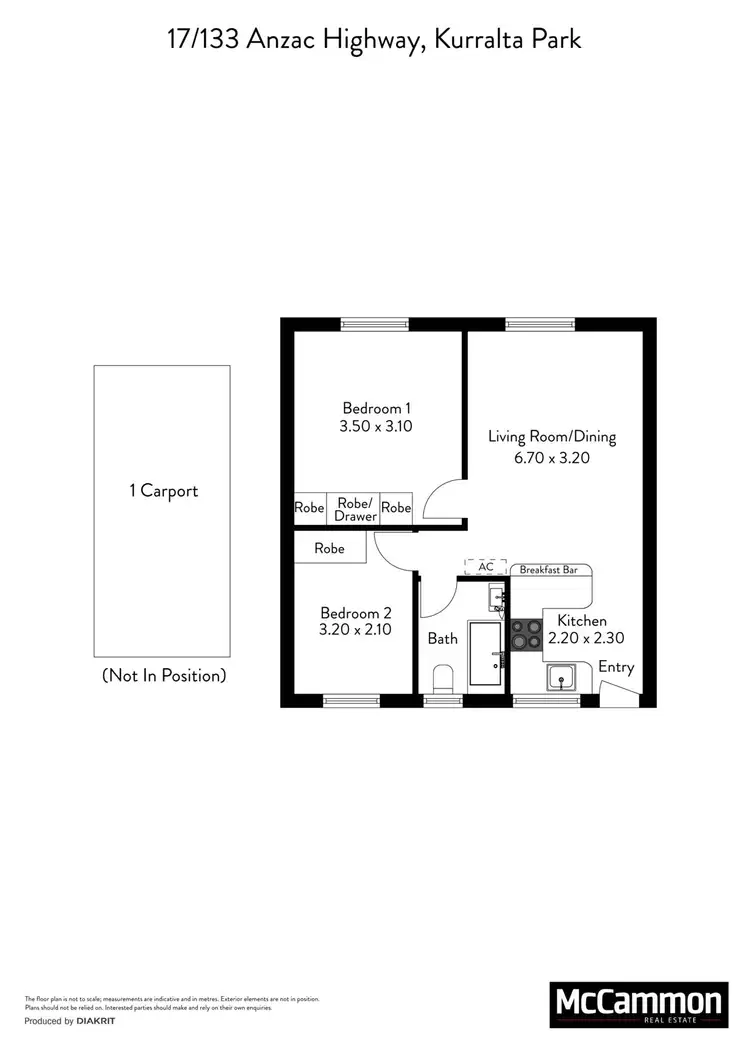 Floorplan of Homely unit listing, 17/133 Anzac Highway, Kurralta Park SA 5037