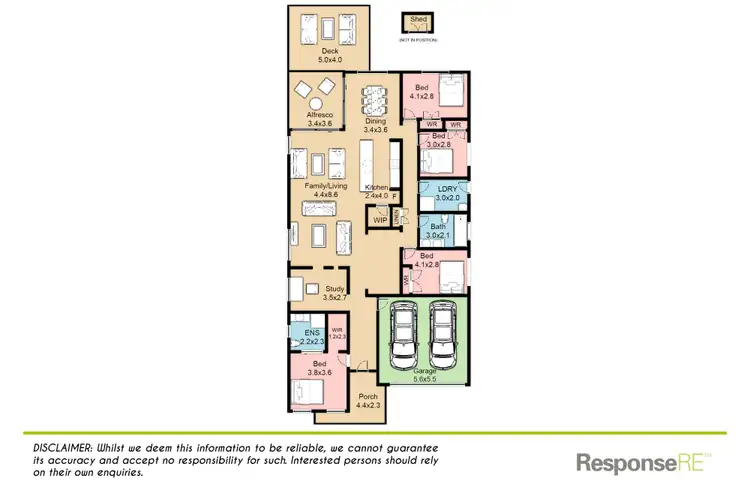 Floorplan of Homely house listing, 4 Binalong Street, Jordan Springs NSW 2747