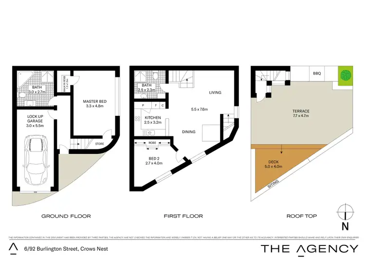 Floorplan of Homely unit listing, 6/92 Burlington Street, Crows Nest NSW 2065