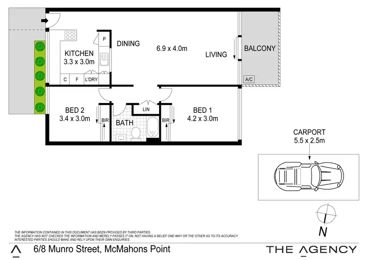 Floorplan of Homely apartment listing, 6/8 Munro Street, Mcmahons Point NSW 2060