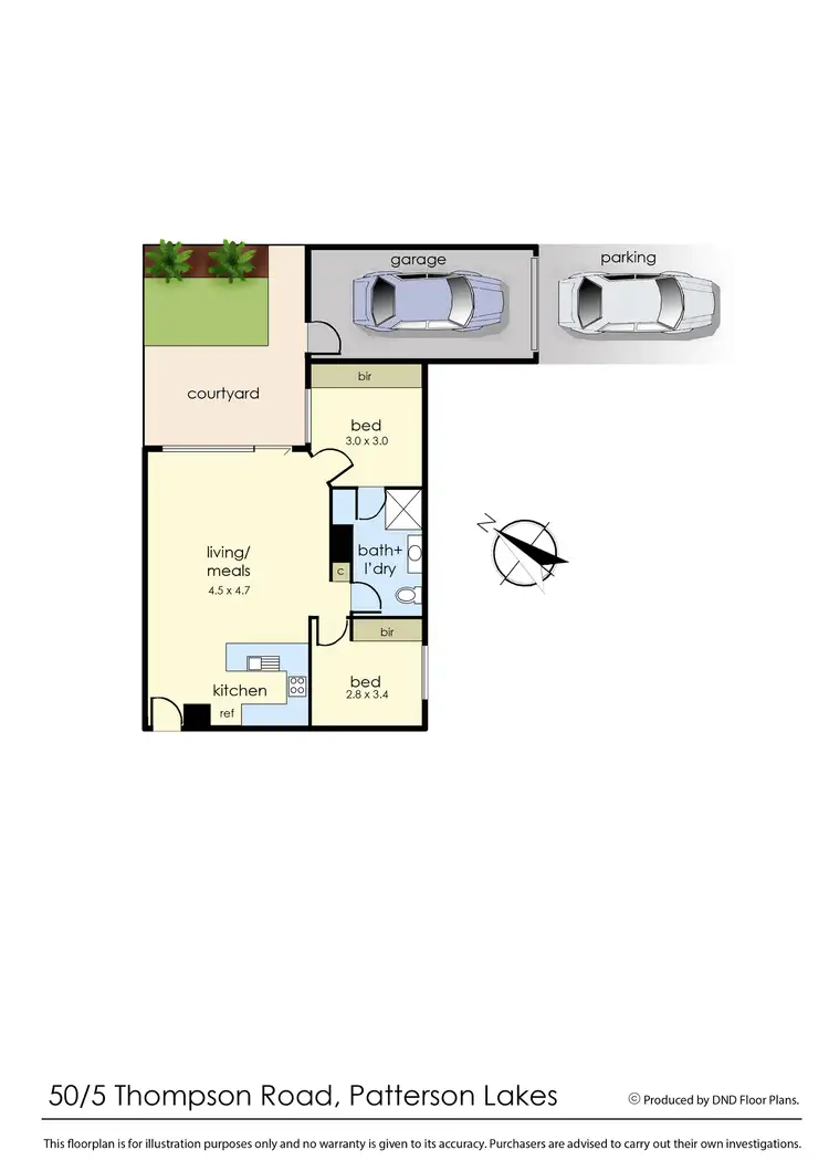 Floorplan of Homely apartment listing, 50/5 Thompson Road, Patterson Lakes VIC 3197