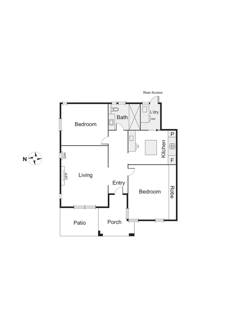 Floorplan of Homely apartment listing, 6/12 Shelley Street, Elwood VIC 3184