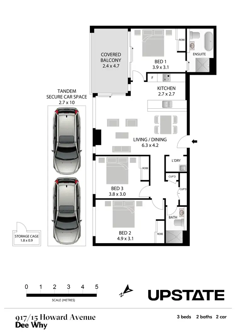 Floorplan of Homely apartment listing, 917/15 Howard Avenue, Dee Why NSW 2099