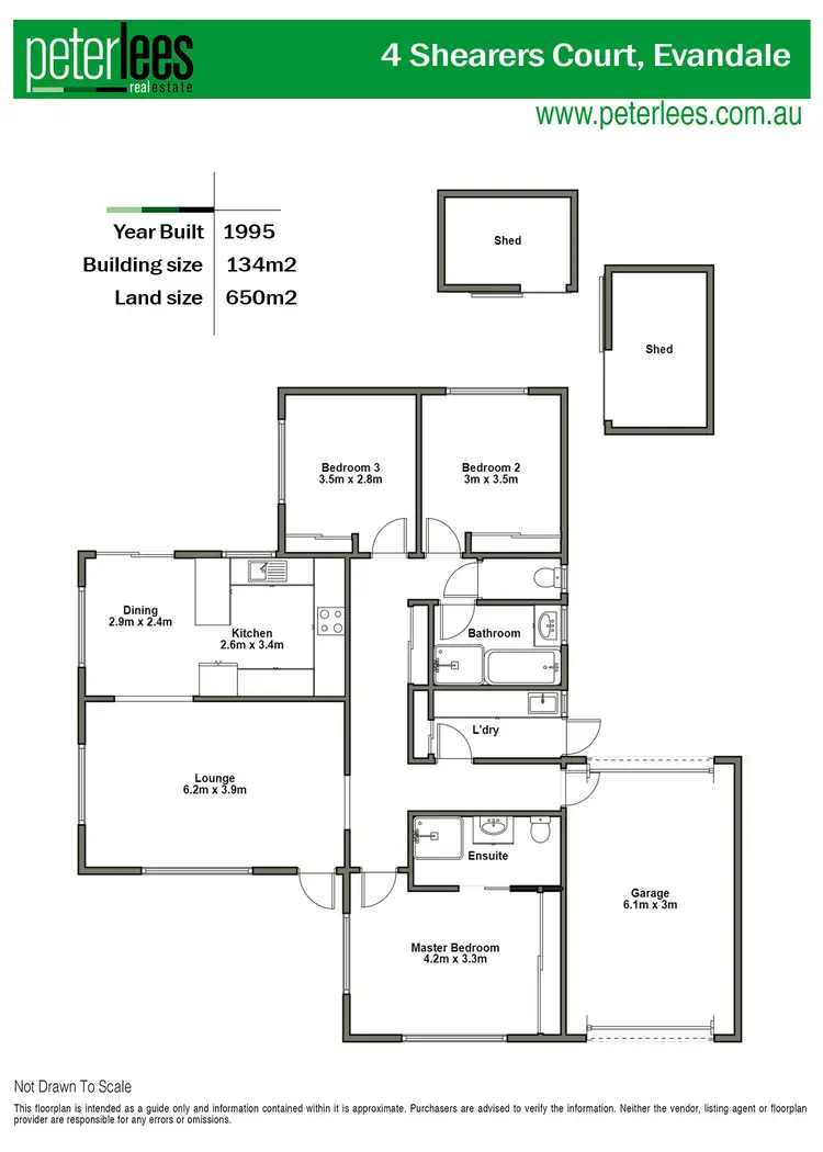Floorplan of Homely house listing, 4 Shearers Court, Evandale TAS 7212