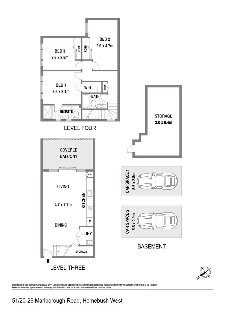 Floorplan of Homely apartment listing, 51/20-26 Marlborough Road, Homebush West NSW 2140