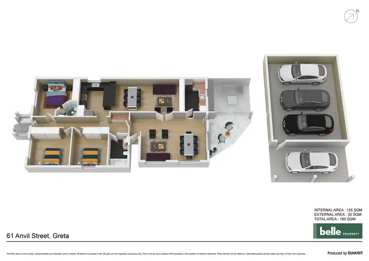 Floorplan of Homely house listing, 61 Anvil Street, Greta NSW 2334