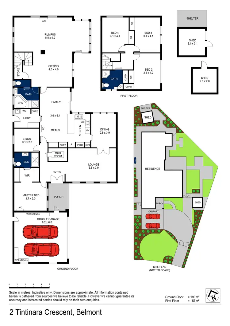 Floorplan of Homely house listing, 2 Tintinara Crescent, Belmont VIC 3216