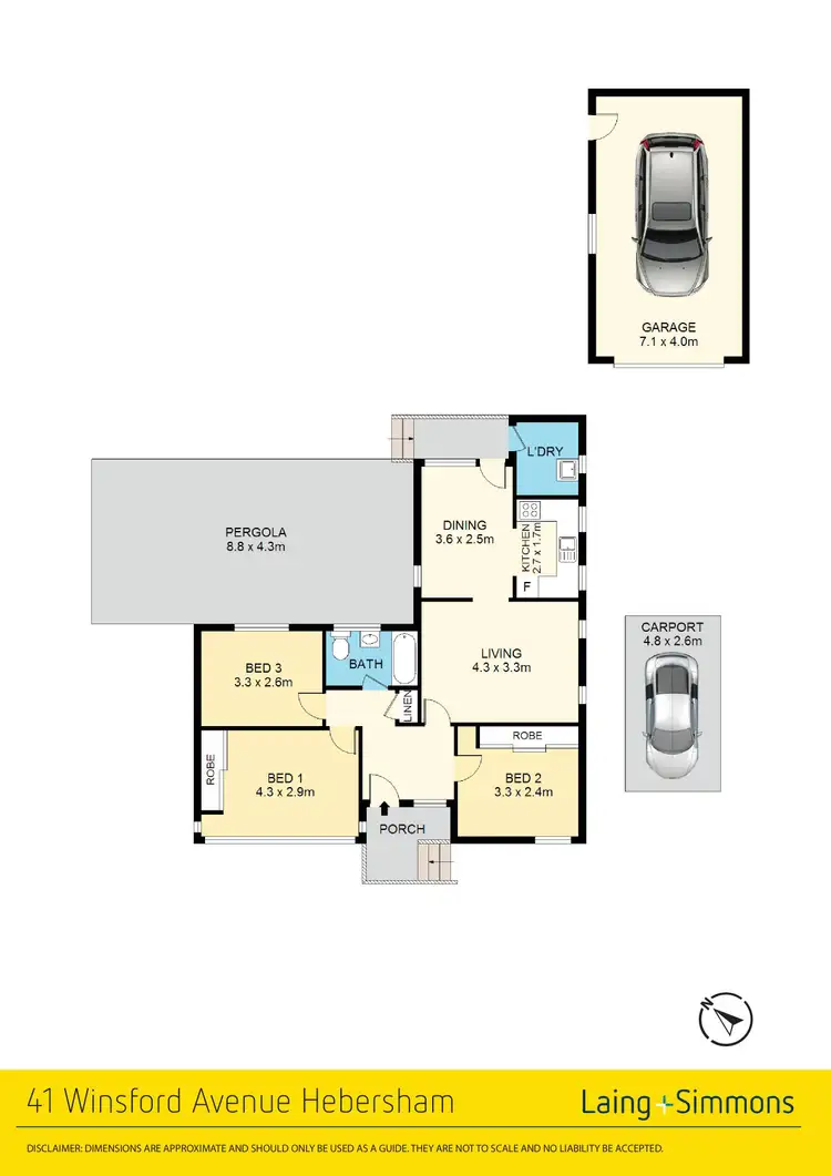 Floorplan of Homely house listing, 41 Winsford Avenue, Hebersham NSW 2770