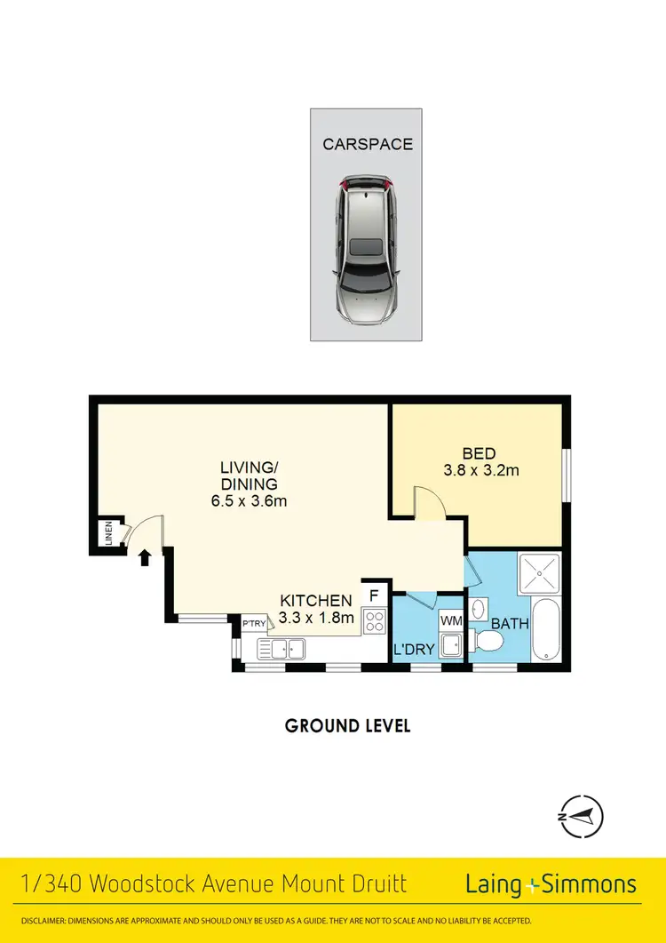 Floorplan of Homely unit listing, 1/340 Woodstock Avenue, Mount Druitt NSW 2770