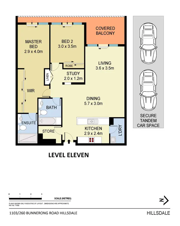 Floorplan of Homely apartment listing, 1103/260 Bunnerong Road, Hillsdale NSW 2036