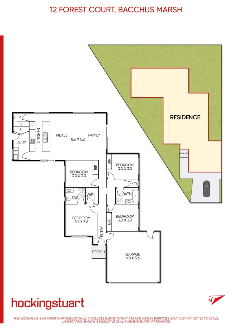 Floorplan of Homely house listing, 12 Forest Court, Bacchus Marsh VIC 3340