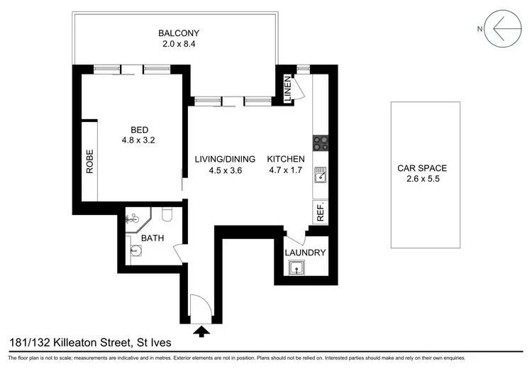 Floorplan of Homely apartment listing, 181/132-138 Killeaton Street, St Ives NSW 2075