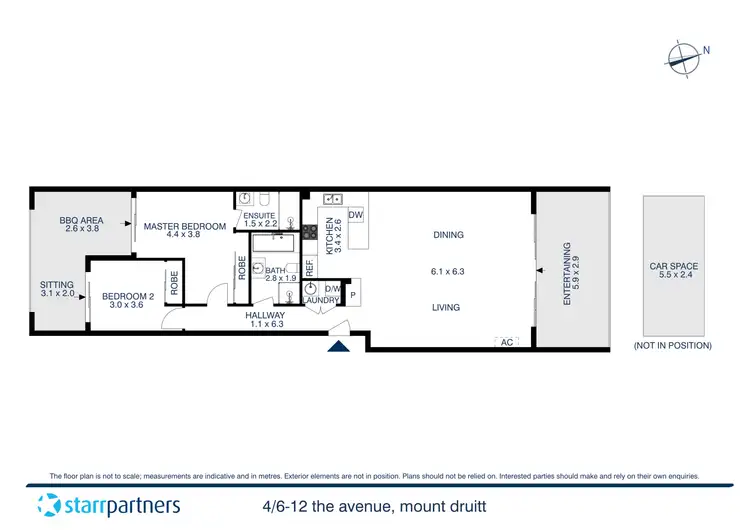 Floorplan of Homely unit listing, 4/6-12 The Avenue, Mount Druitt NSW 2770