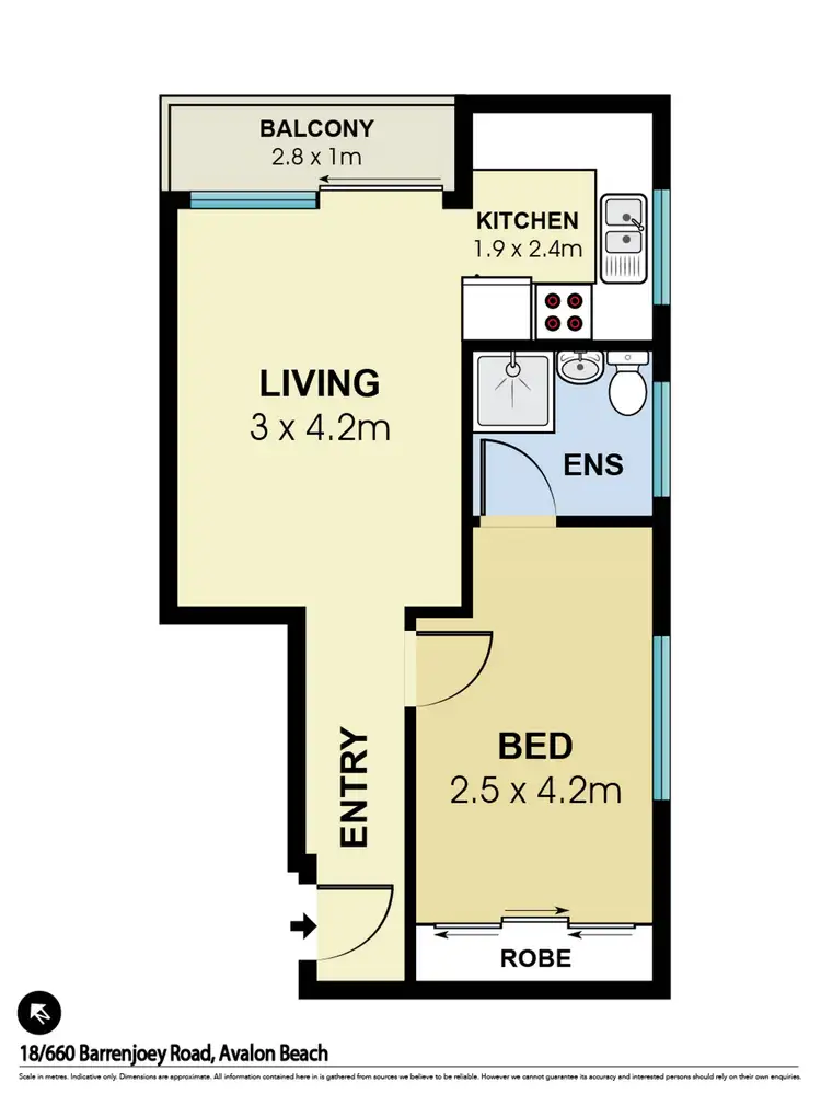 Floorplan of Homely apartment listing, 18/660 Barrenjoey Road, Avalon Beach NSW 2107