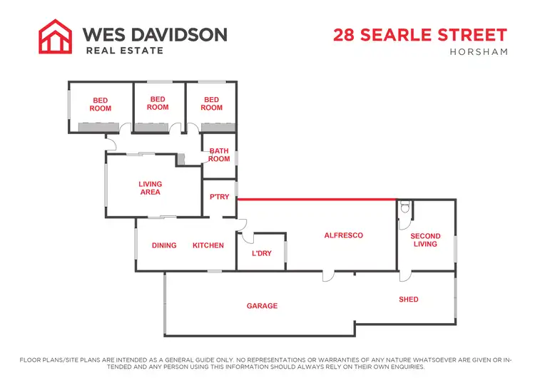 Floorplan of Homely house listing, 28 Searle Street, Horsham VIC 3400