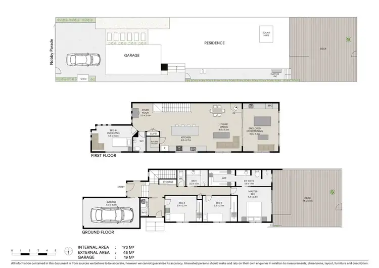 Floorplan of Homely semi-detached listing, 1/20 Nobby Parade, Miami QLD 4220