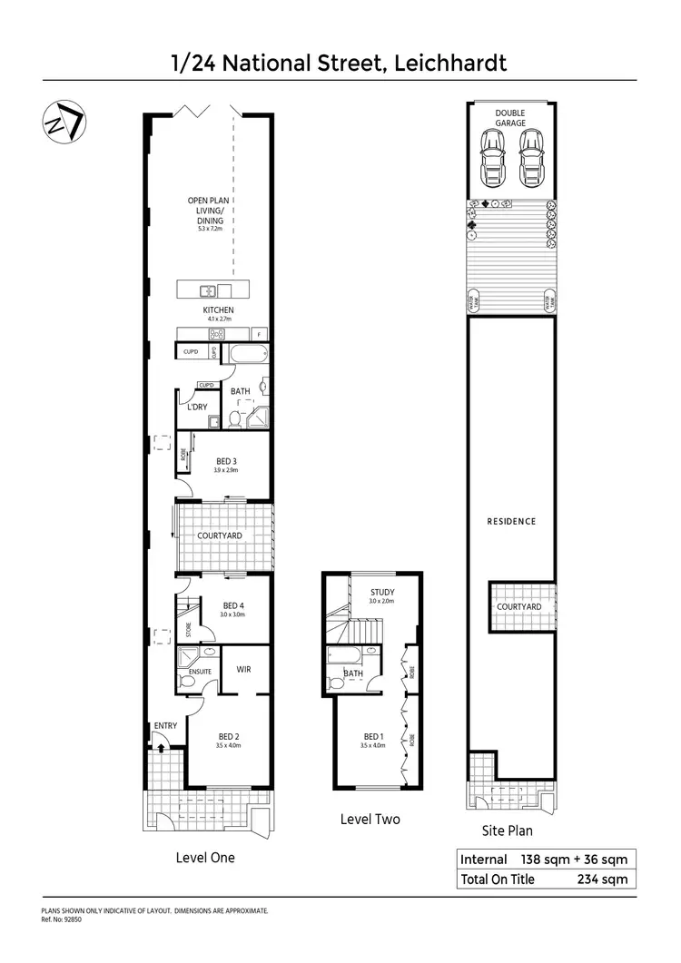 Floorplan of Homely townhouse listing, 1/24 National Street, Leichhardt NSW 2040