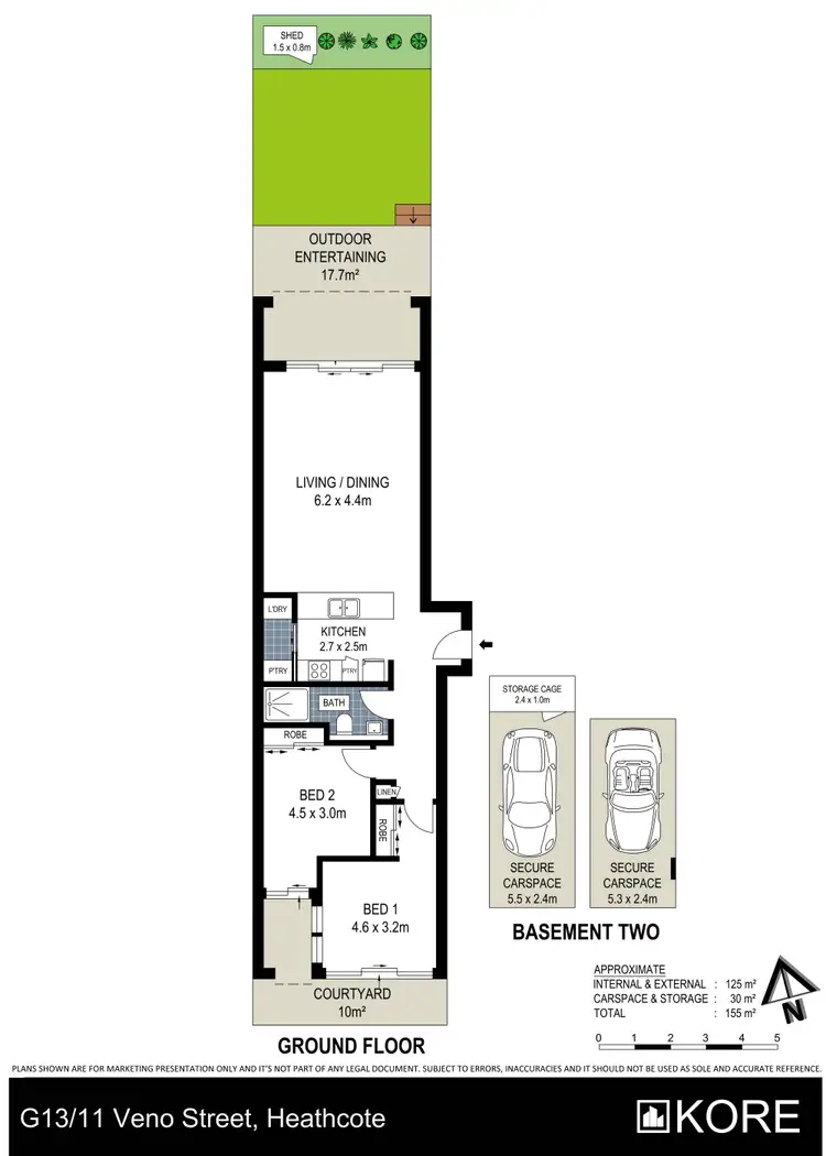 Floorplan of Homely apartment listing, 13/11 Veno Street, Heathcote NSW 2233