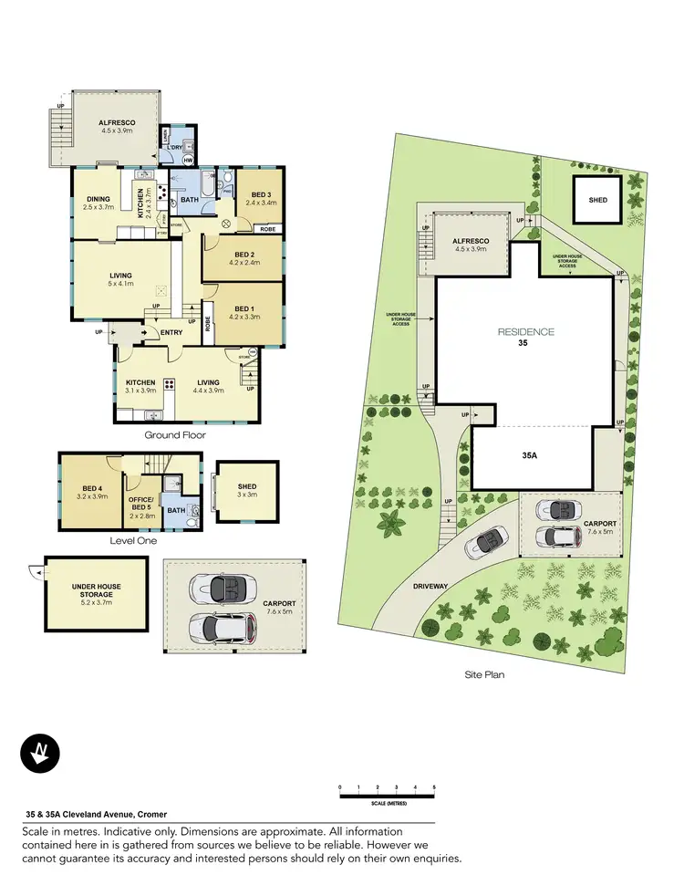 Floorplan of Homely house listing, 35 & 35A Cleveland Avenue, Cromer NSW 2099