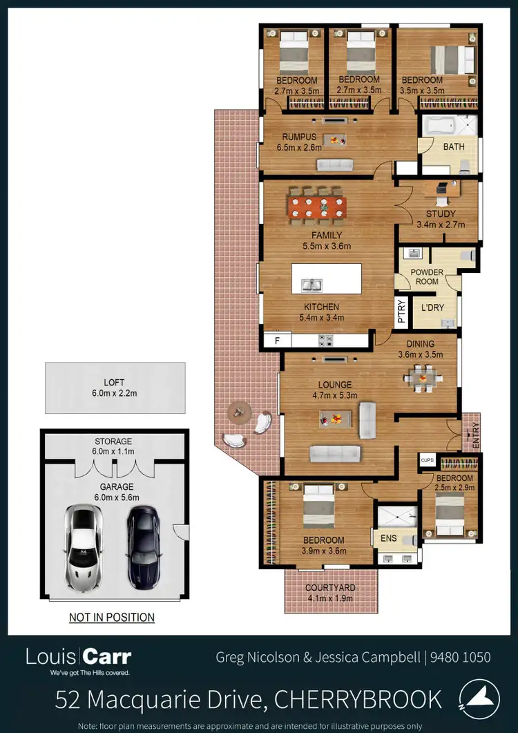 Floorplan of Homely house listing, 52 Macquarie Drive, Cherrybrook NSW 2126