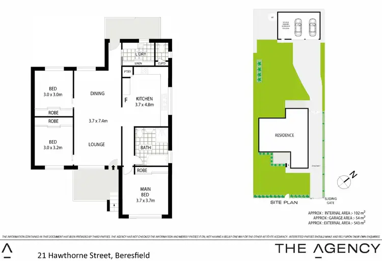 Floorplan of Homely house listing, 21 Hawthorne Street, Beresfield NSW 2322
