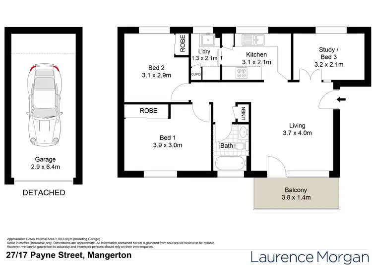 Floorplan of Homely apartment listing, 27/17 Payne Street, Mangerton NSW 2500