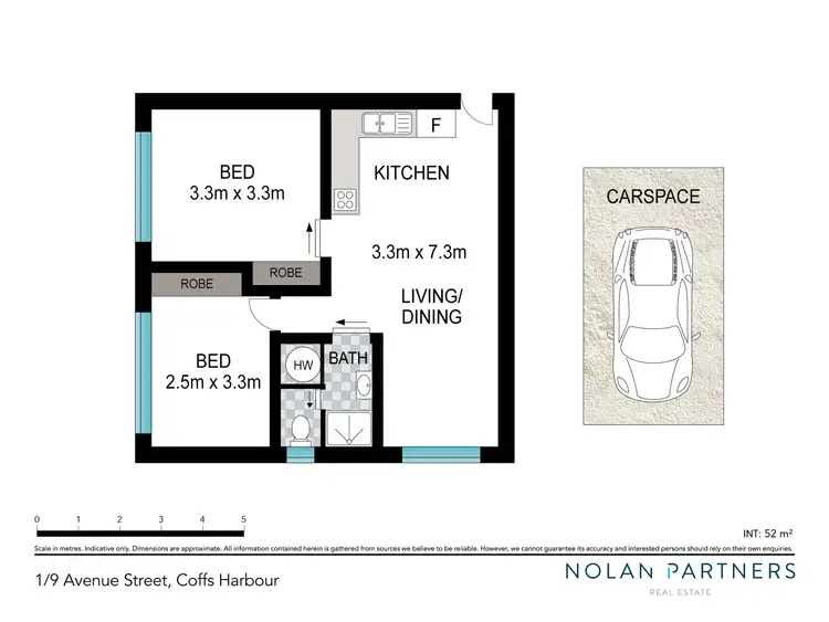 Floorplan of Homely unit listing, 1/9 Avenue Street, Coffs Harbour NSW 2450