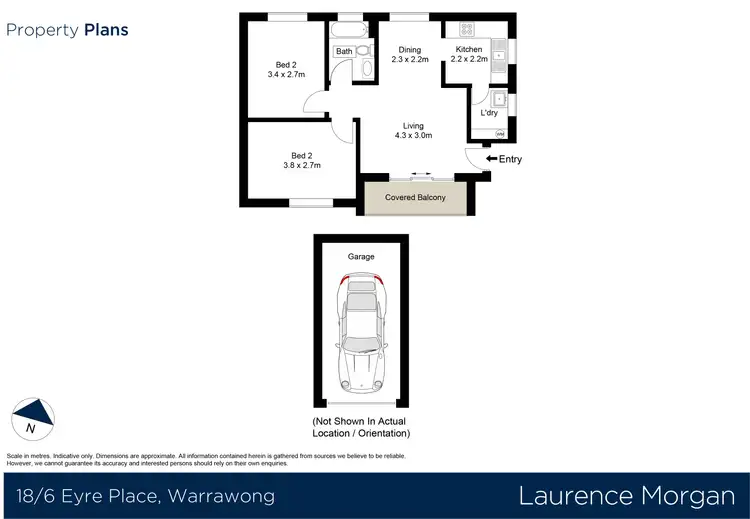Floorplan of Homely unit listing, 18/6 Eyre Place, Warrawong NSW 2502