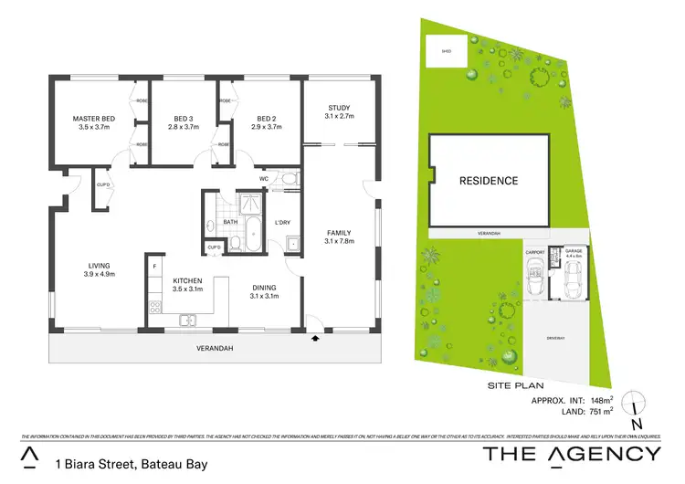 Floorplan of Homely house listing, 1 Biara Street, Bateau Bay NSW 2261