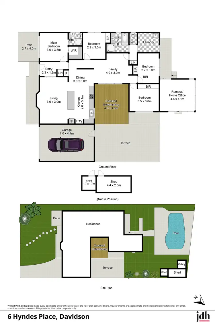 Floorplan of Homely house listing, 6 Hyndes Place, Davidson NSW 2085
