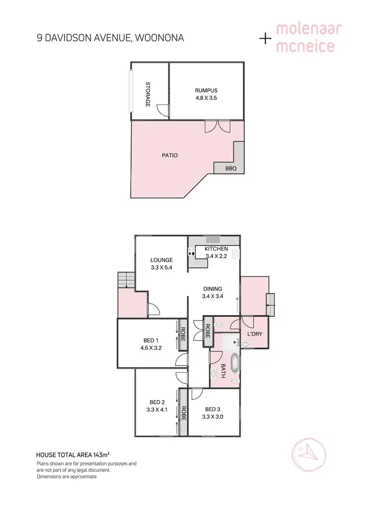 Floorplan of Homely house listing, 9 Davidson Avenue, Woonona NSW 2517