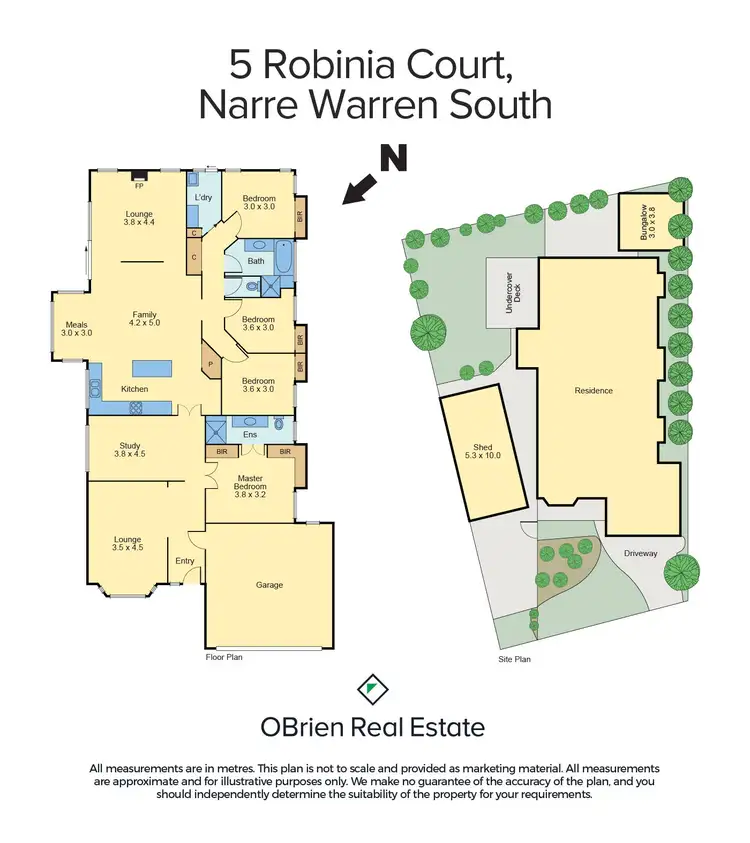 Floorplan of Homely house listing, 5 Robinia Court, Narre Warren South VIC 3805